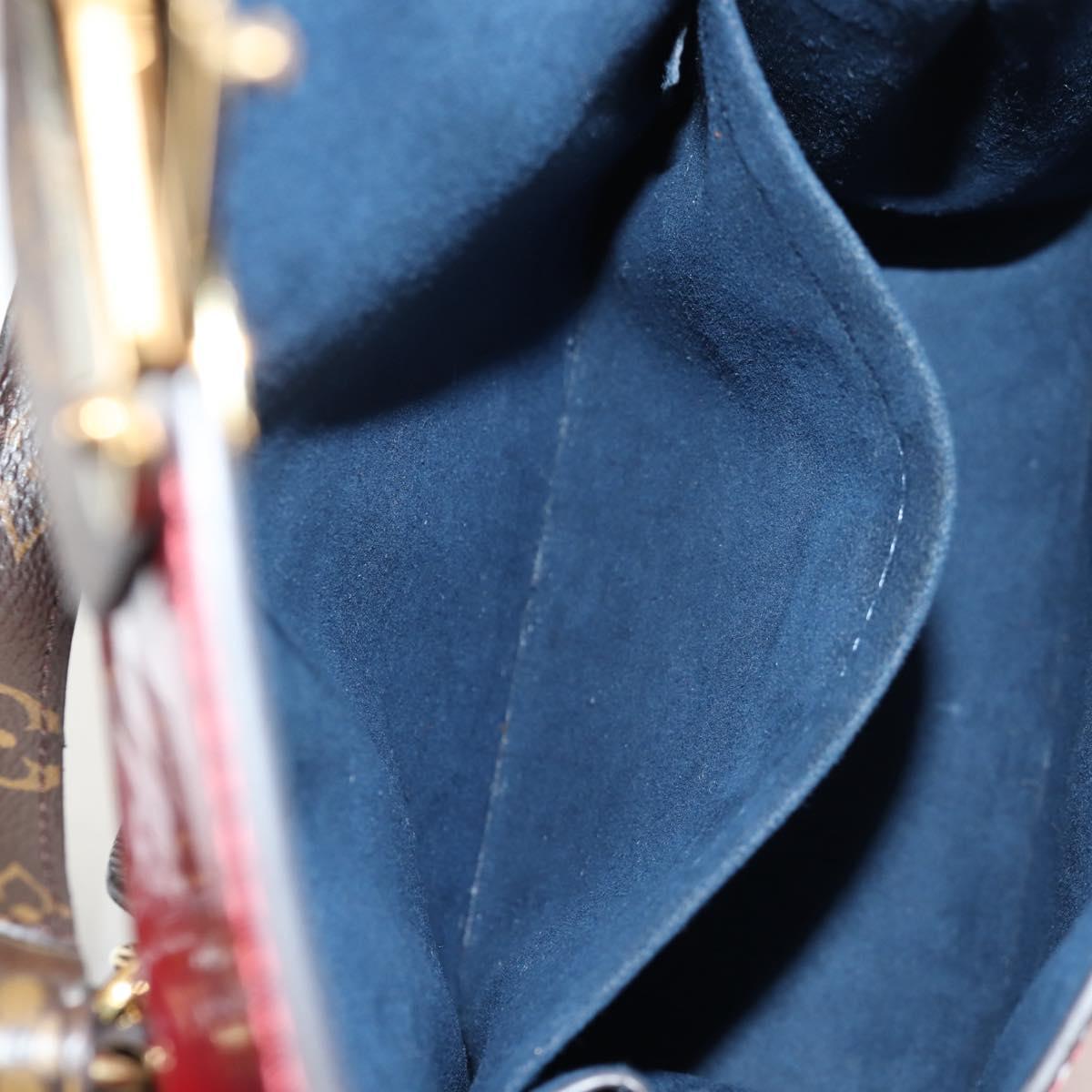 LOUIS VUITTON Monogram Vernis Spring Street PM Bag Scarlet M90505 Auth 154091V