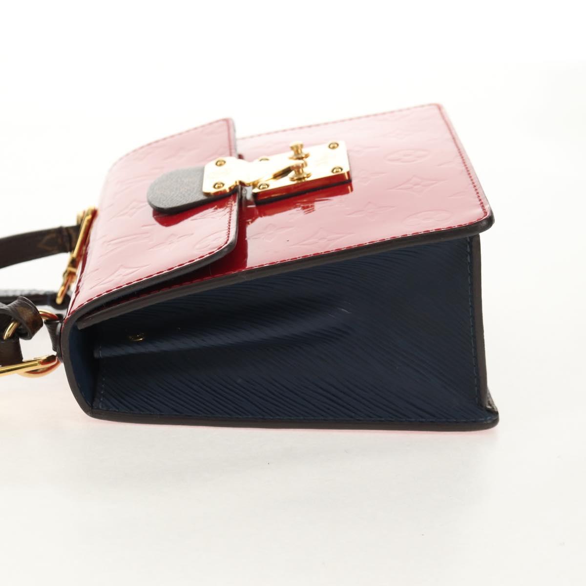 LOUIS VUITTON Monogram Vernis Spring Street PM Bag Scarlet M90505 Auth 154091V