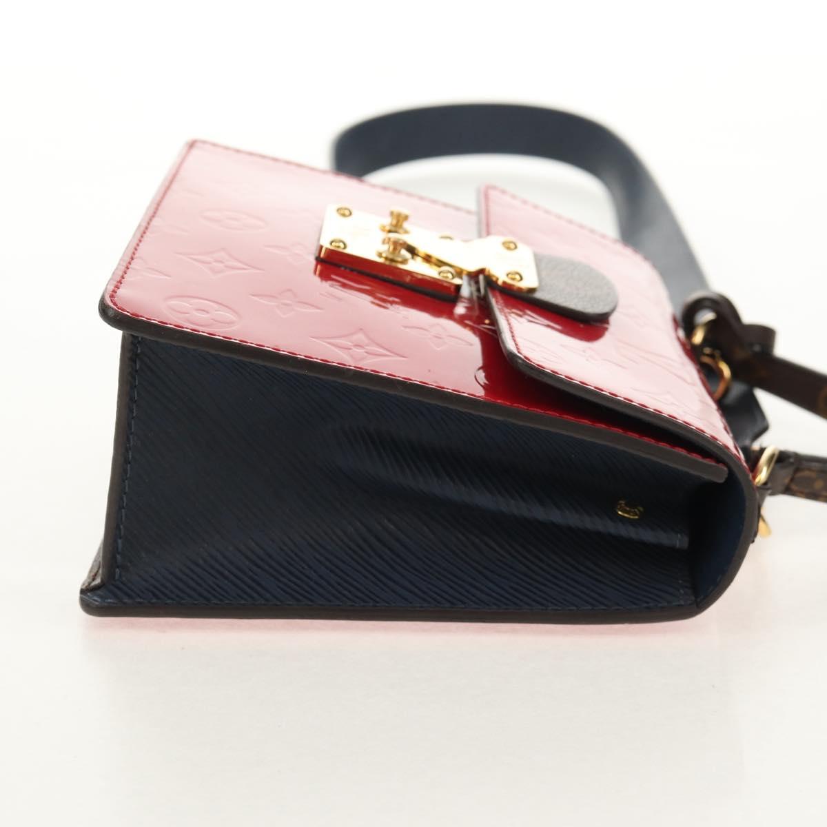 LOUIS VUITTON Monogram Vernis Spring Street PM Bag Scarlet M90505 Auth 154091V