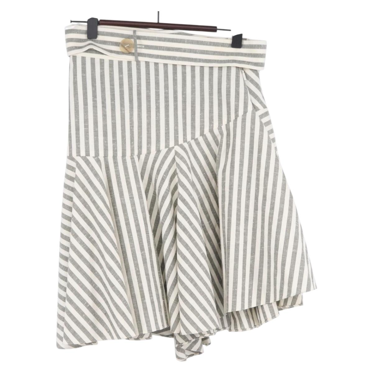 LOEWE Skirt Cotton Gray Auth 154092