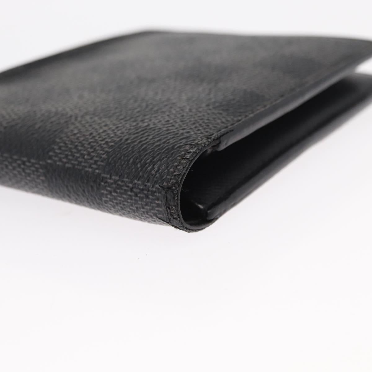 LOUIS VUITTON Damier Graphite Portefeuille Multripru Wallet N63258 Auth 154097