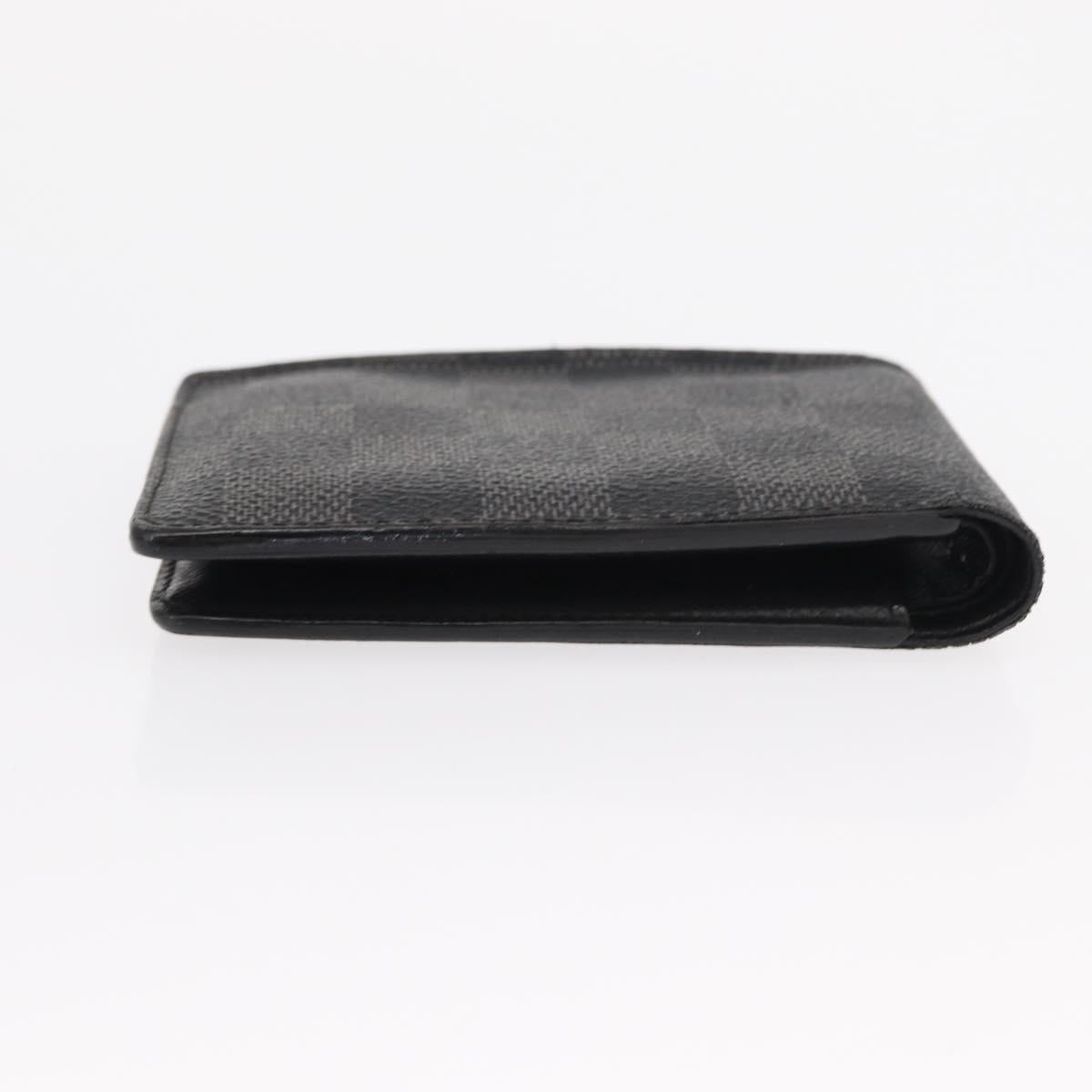 LOUIS VUITTON Damier Graphite Portefeuille Multripru Wallet N63258 Auth 154097