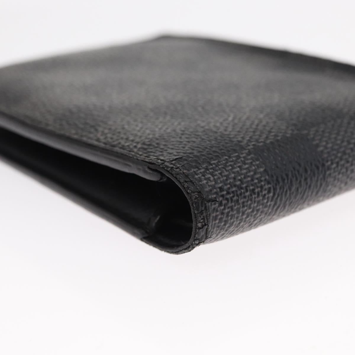 LOUIS VUITTON Damier Graphite Portefeuille Multripru Wallet N63258 Auth 154097