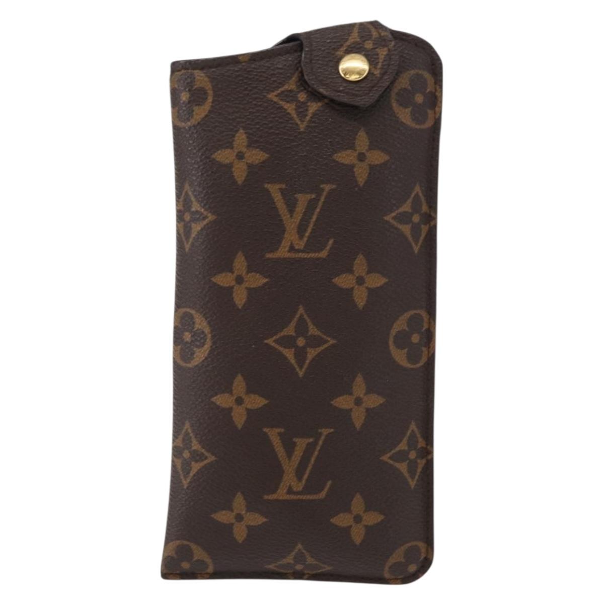 LOUIS VUITTON Monogram Etui Lunette MM Glasses Case M66544 LV Auth 154099