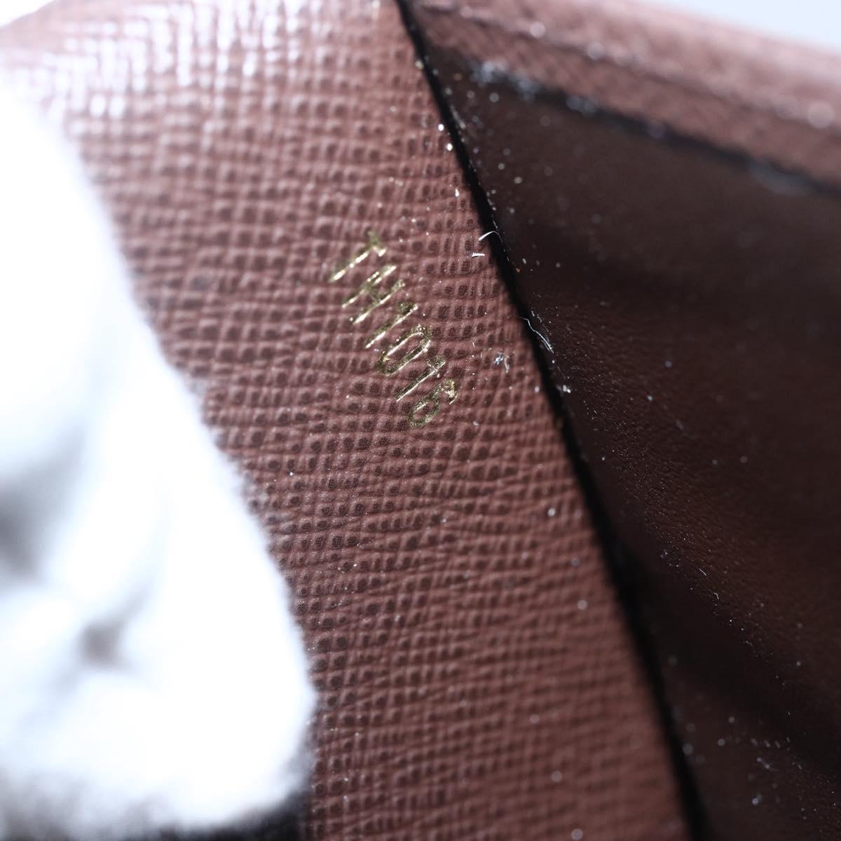 LOUIS VUITTON Monogram Mini Lin Portefeiulle Sarah Wallet M95234 LV Auth 154100