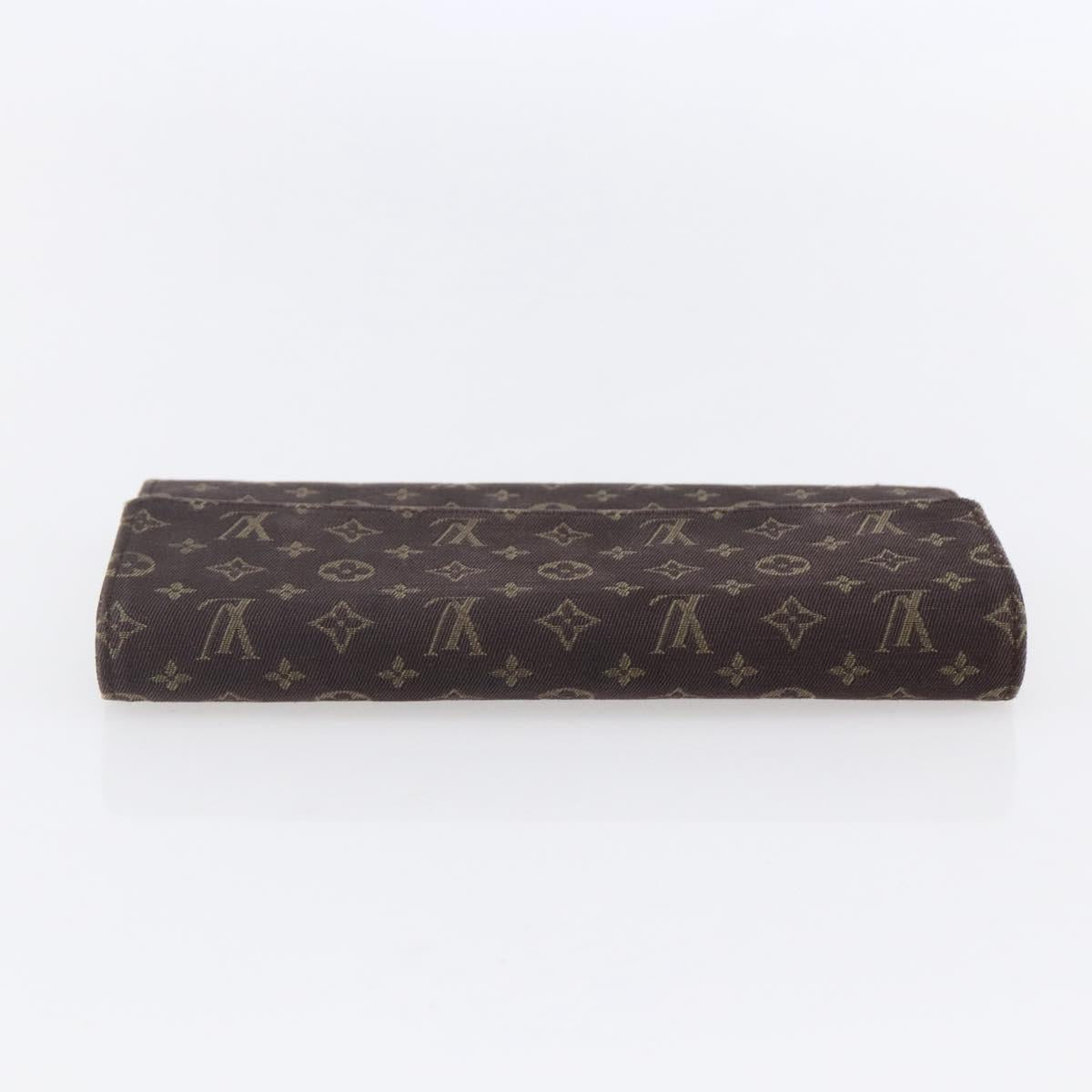 LOUIS VUITTON Monogram Mini Lin Portefeiulle Sarah Wallet M95234 LV Auth 154100