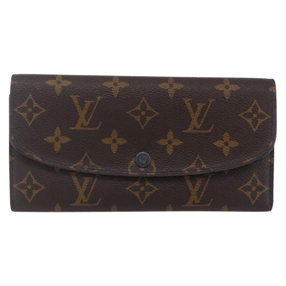 LOUIS VUITTON Monogram Portefeuille Emilie Wallet Pink M60697 LV Auth 154102