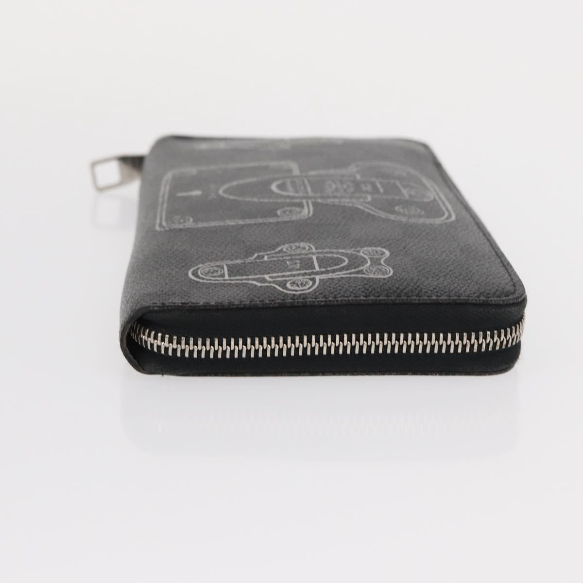 LOUIS VUITTON Damier Graphite Zippy Organizer Trunk & Lock N63182 Auth 154106