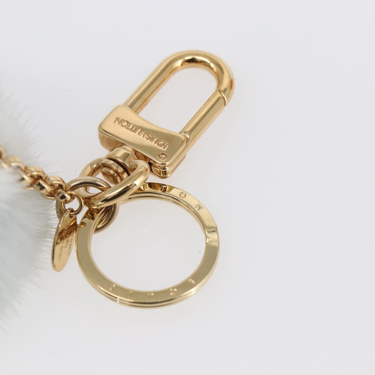 LOUIS VUITTON Porte Cles Vivienne Christmas Ski Charm Blue M67395 Auth 154111SM