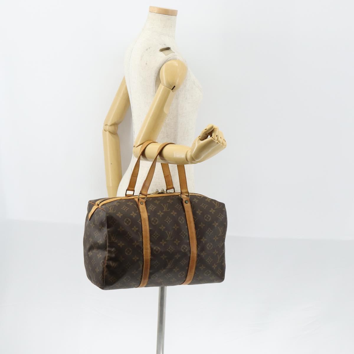 LOUIS VUITTON Monogram Sac Souple 35 Boston Bag M41626 LV Auth 154152