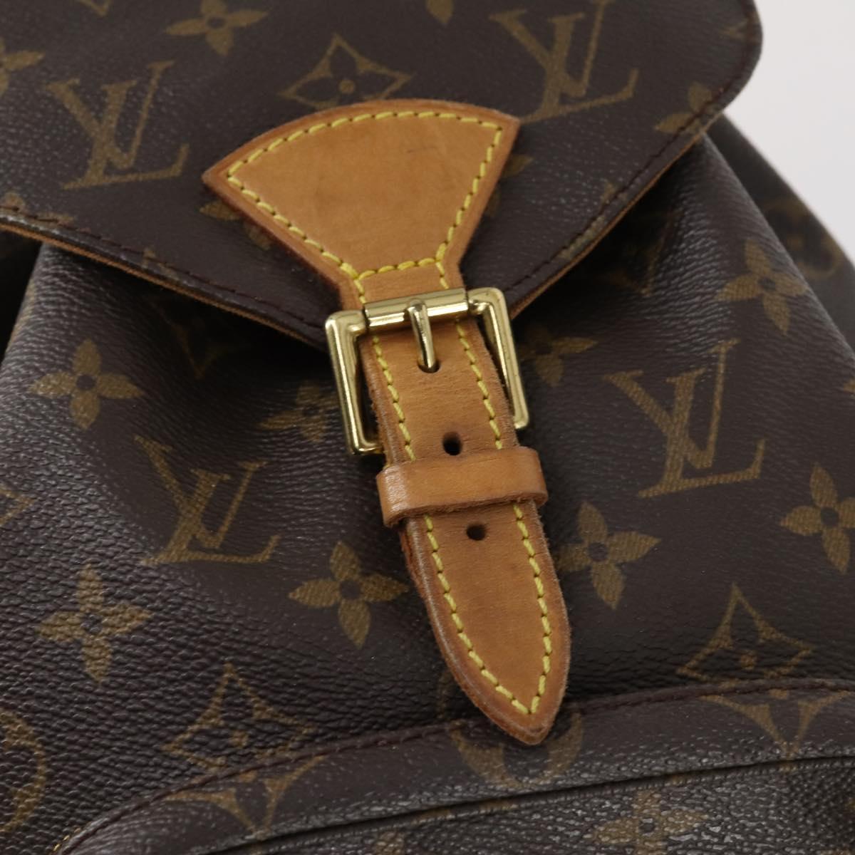 LOUIS VUITTON Monogram Montsouris MM Backpack M51136 LV Auth 154153
