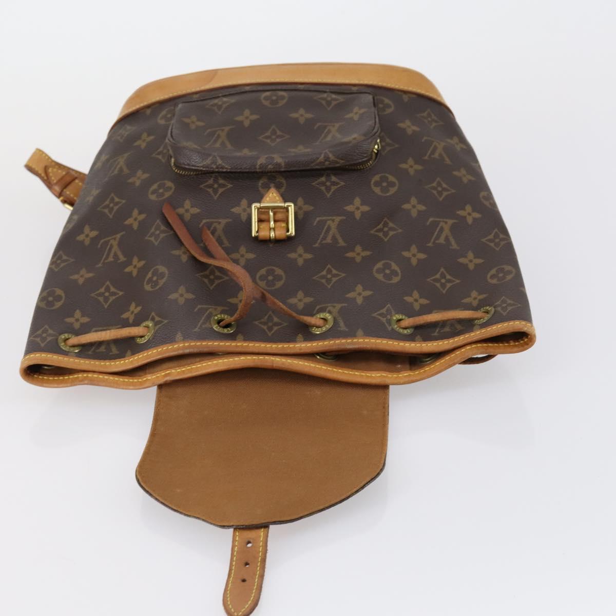 LOUIS VUITTON Monogram Montsouris MM Backpack M51136 LV Auth 154153