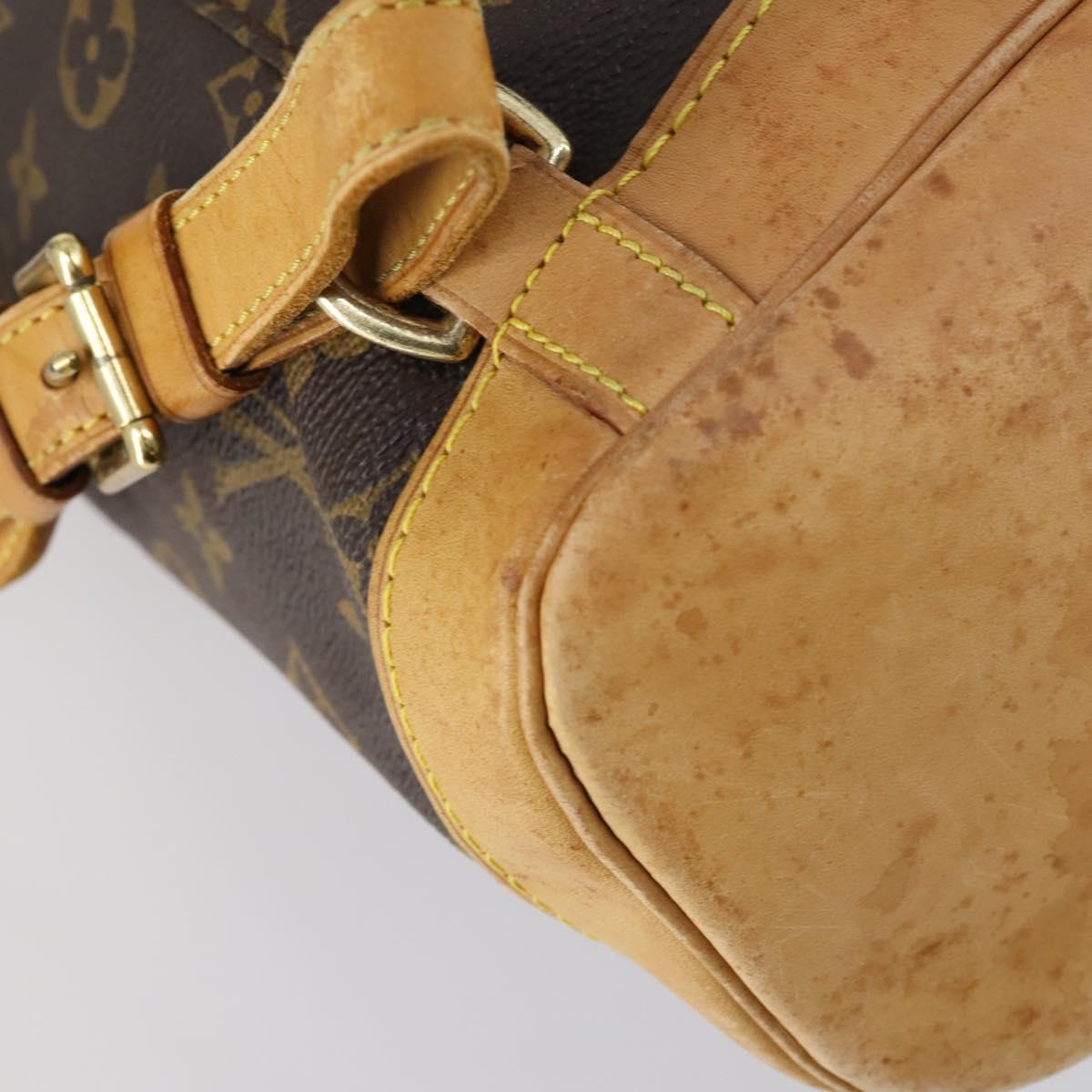 LOUIS VUITTON Monogram Montsouris GM Backpack M51135 LV Auth 154155