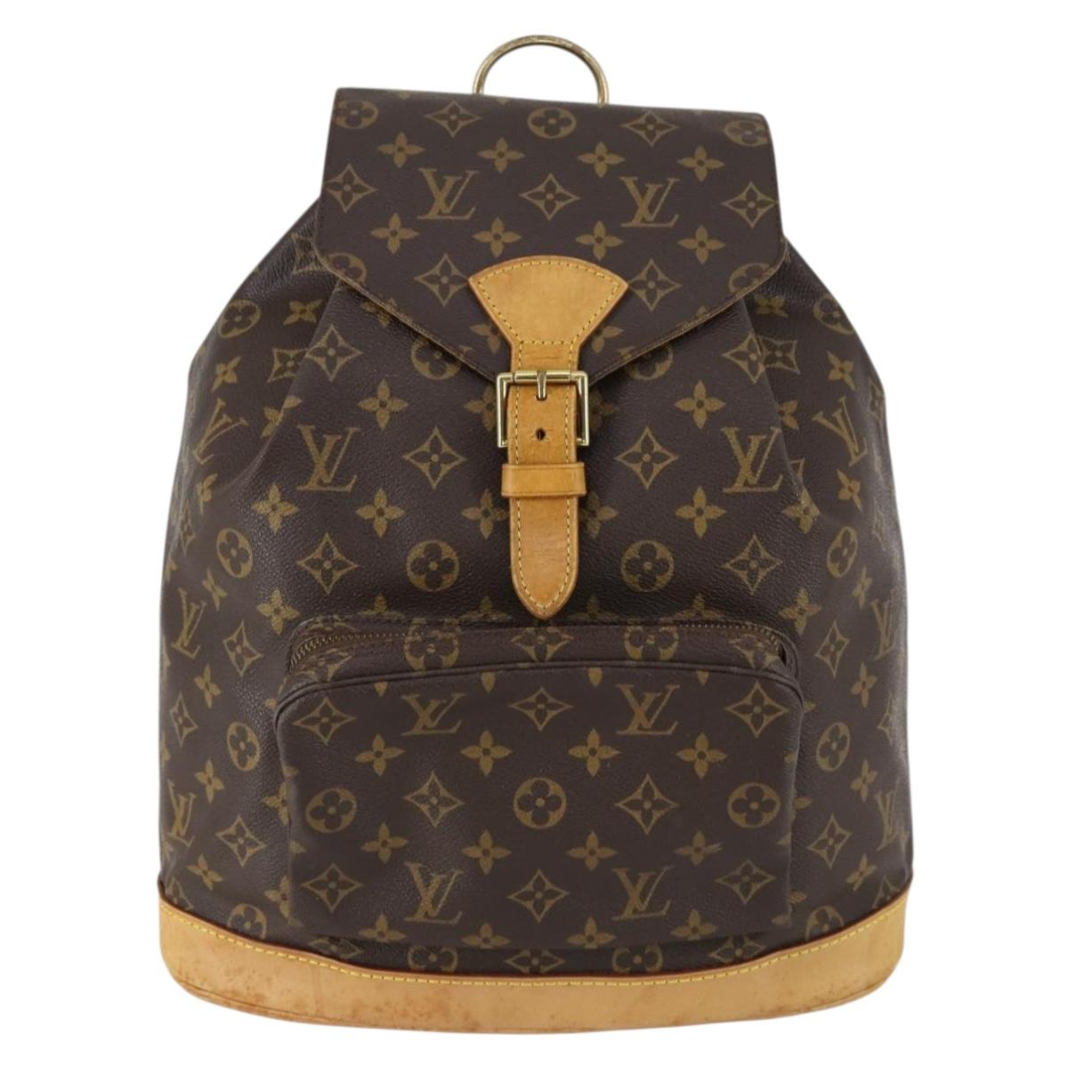 LOUIS VUITTON Monogram Montsouris GM Backpack M51135 LV Auth 154155