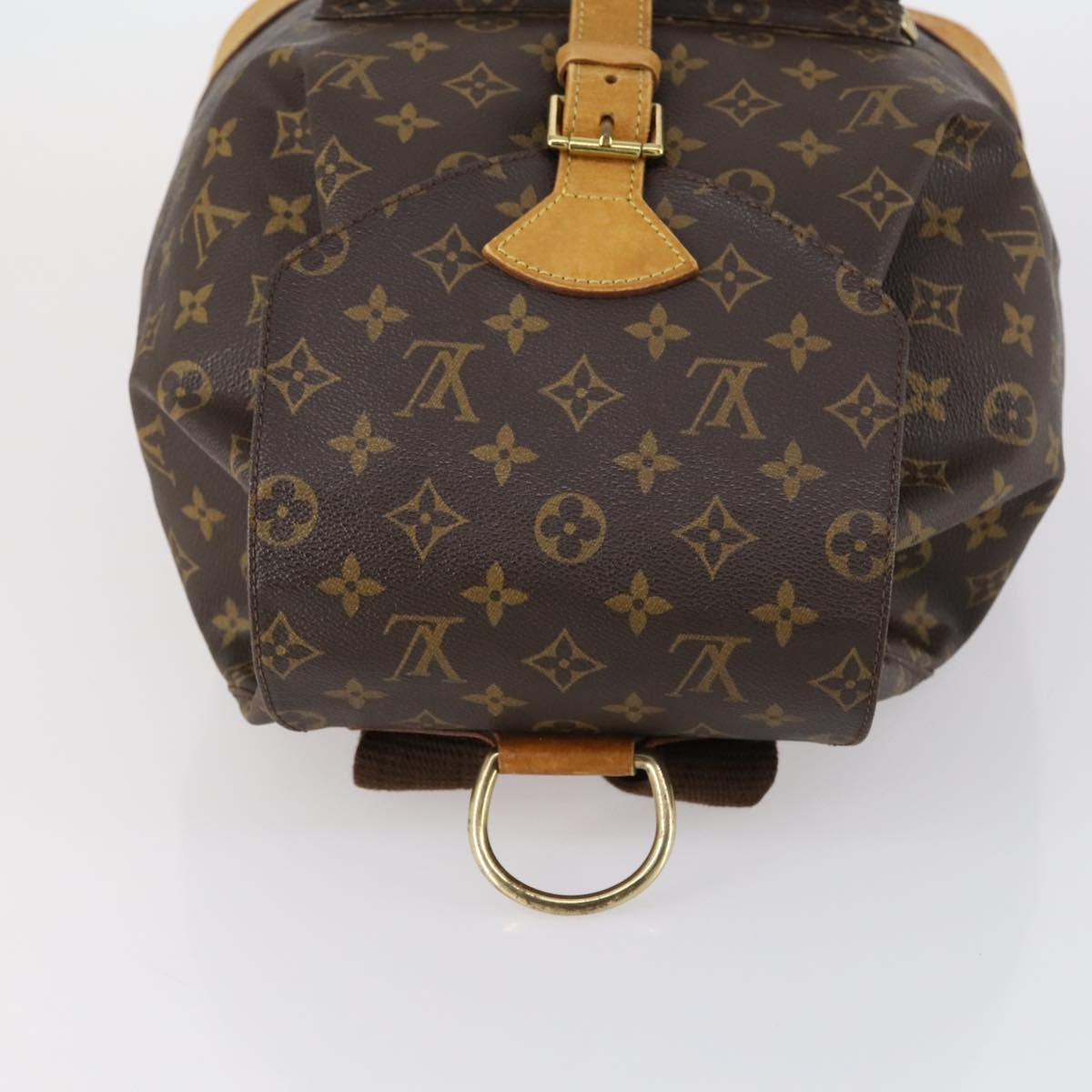 LOUIS VUITTON Monogram Montsouris GM Backpack M51135 LV Auth 154155