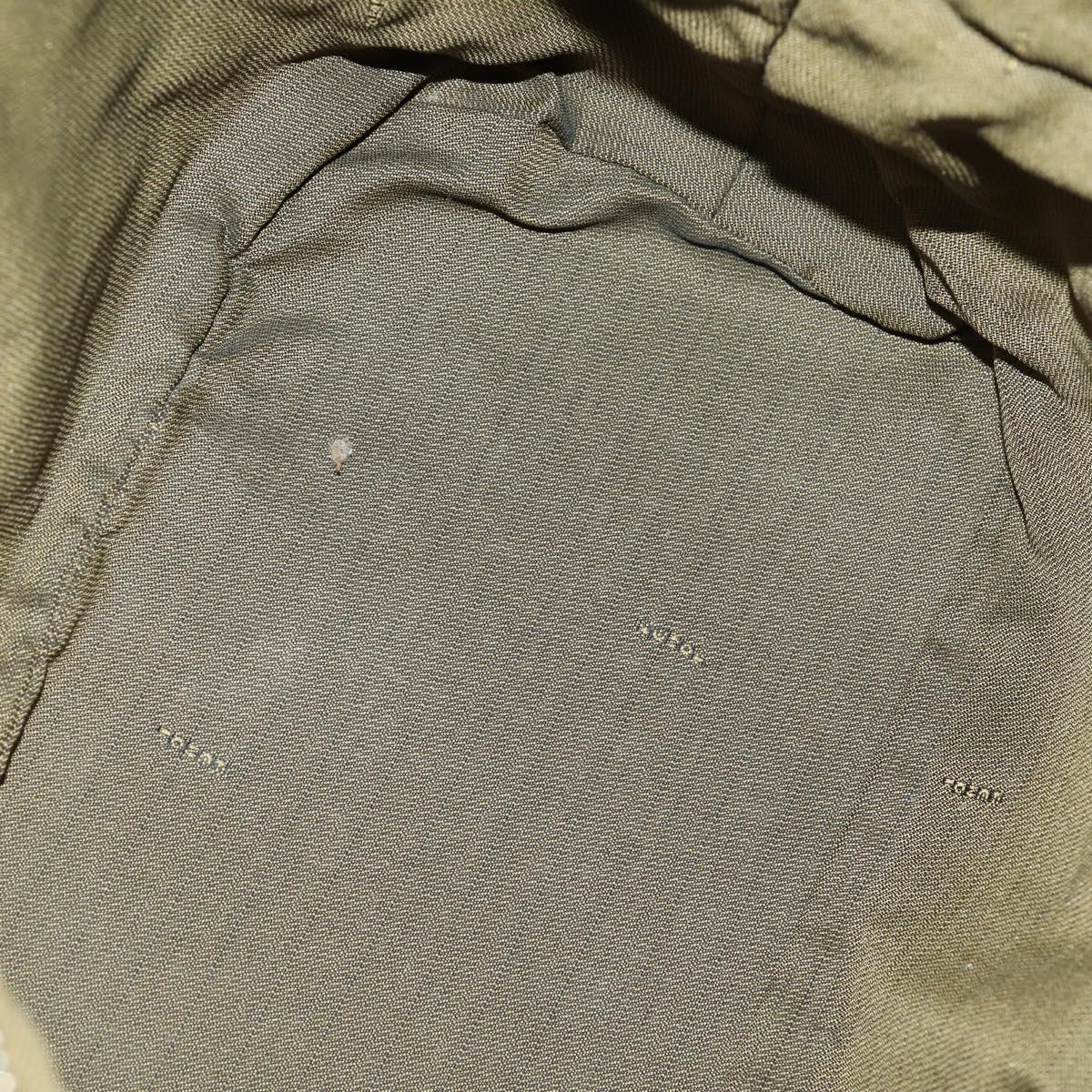 FENDI Zucca Canvas Hand Bag Black Brown Auth 154156