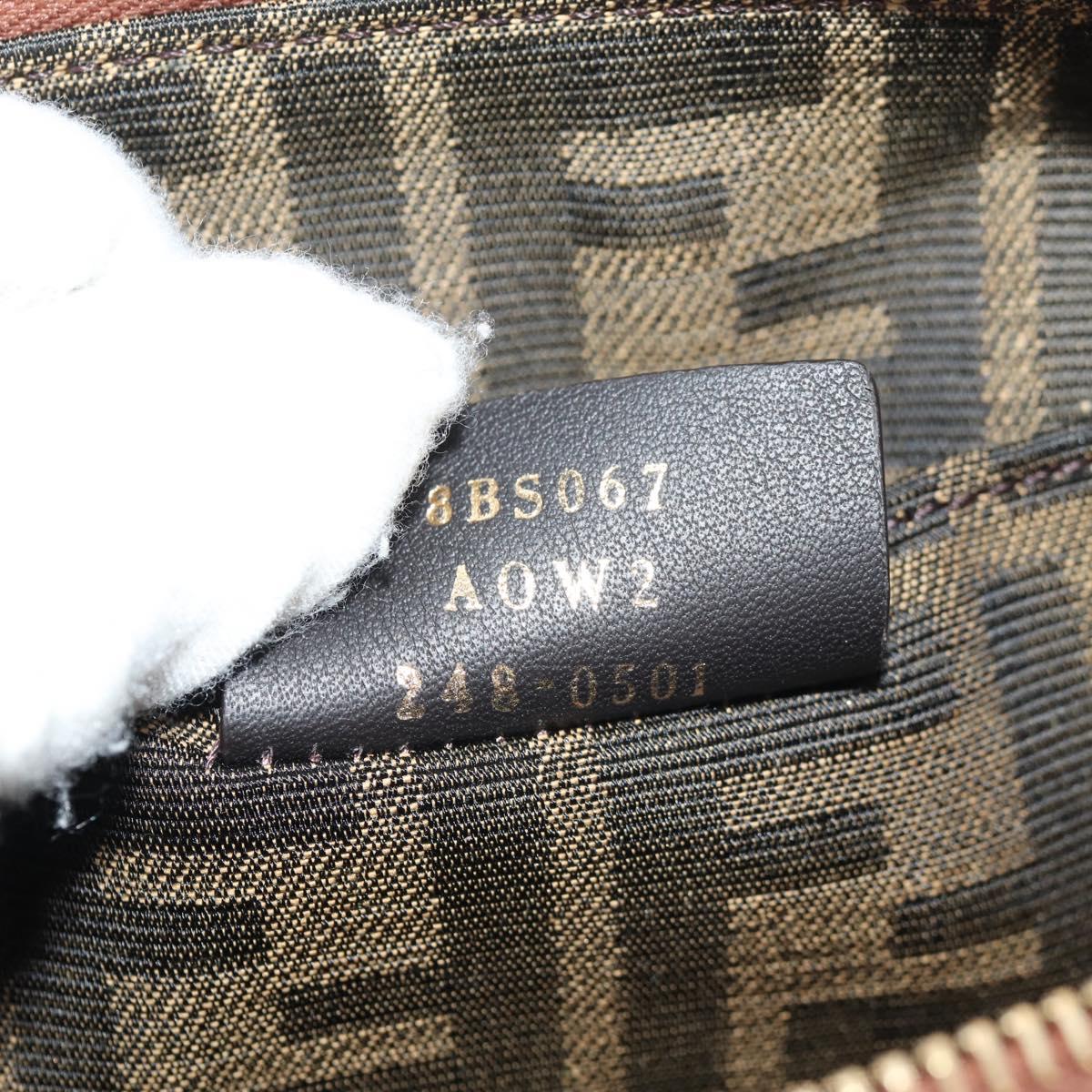 FENDI Zucca Canvas Mini By The Way Hand Bag 2way Multicolor Gold Auth 154164M