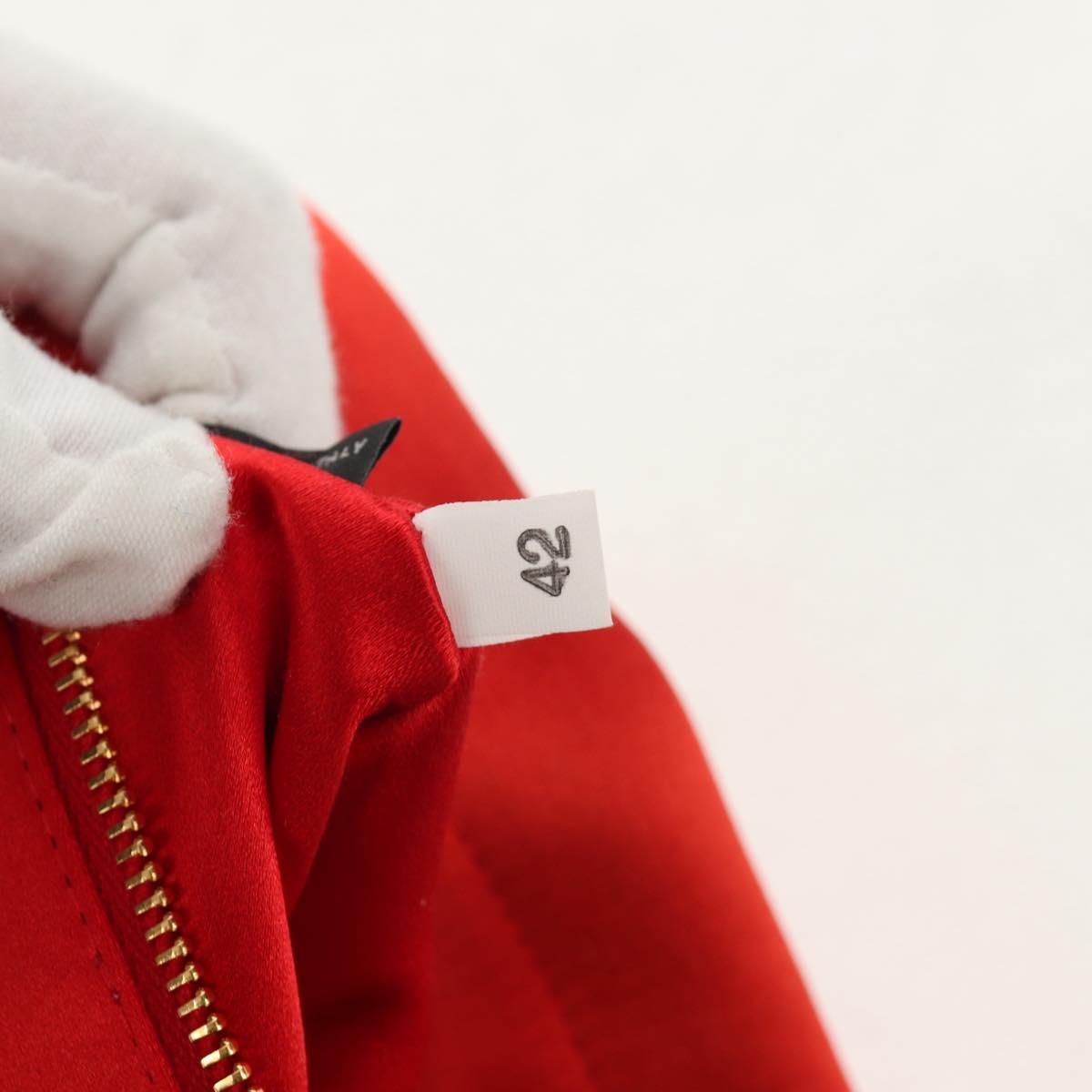 PRADA Pouch Satin Purple Gold Auth 154166M