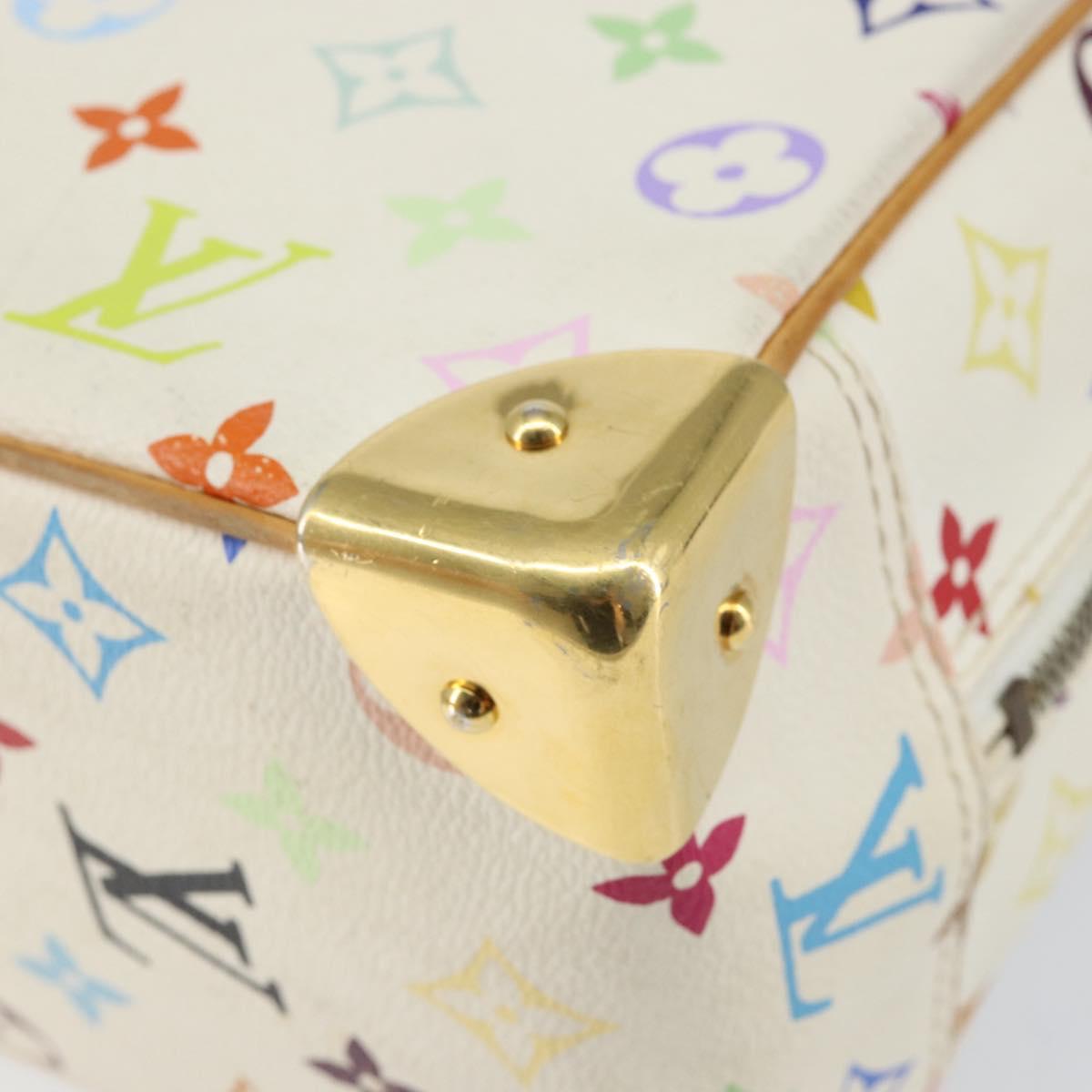 LOUIS VUITTON Monogram Multicolor Trouville Hand Bag White M92663 LV Auth 154169