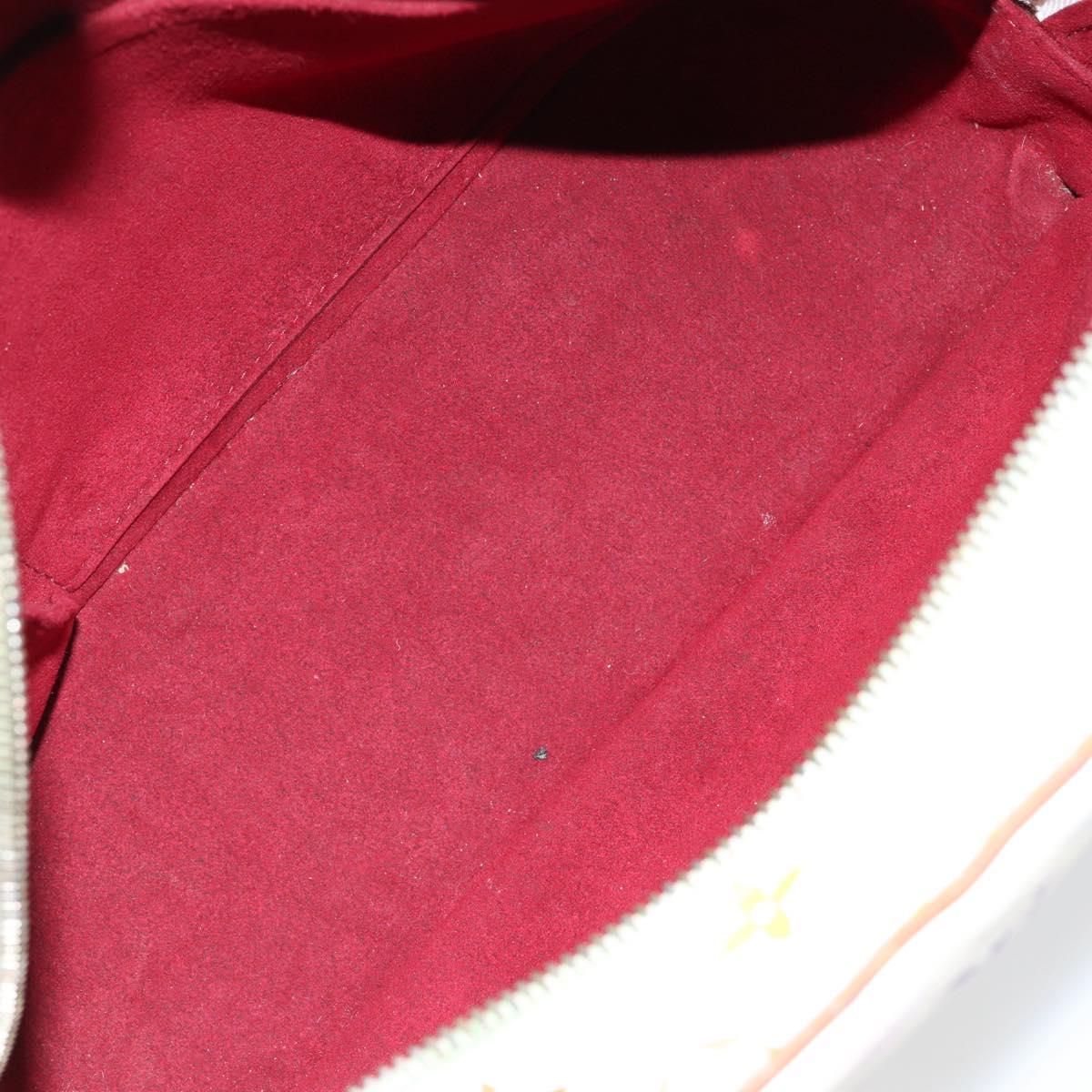 LOUIS VUITTON Monogram Multicolor Trouville Hand Bag White M92663 LV Auth 154169