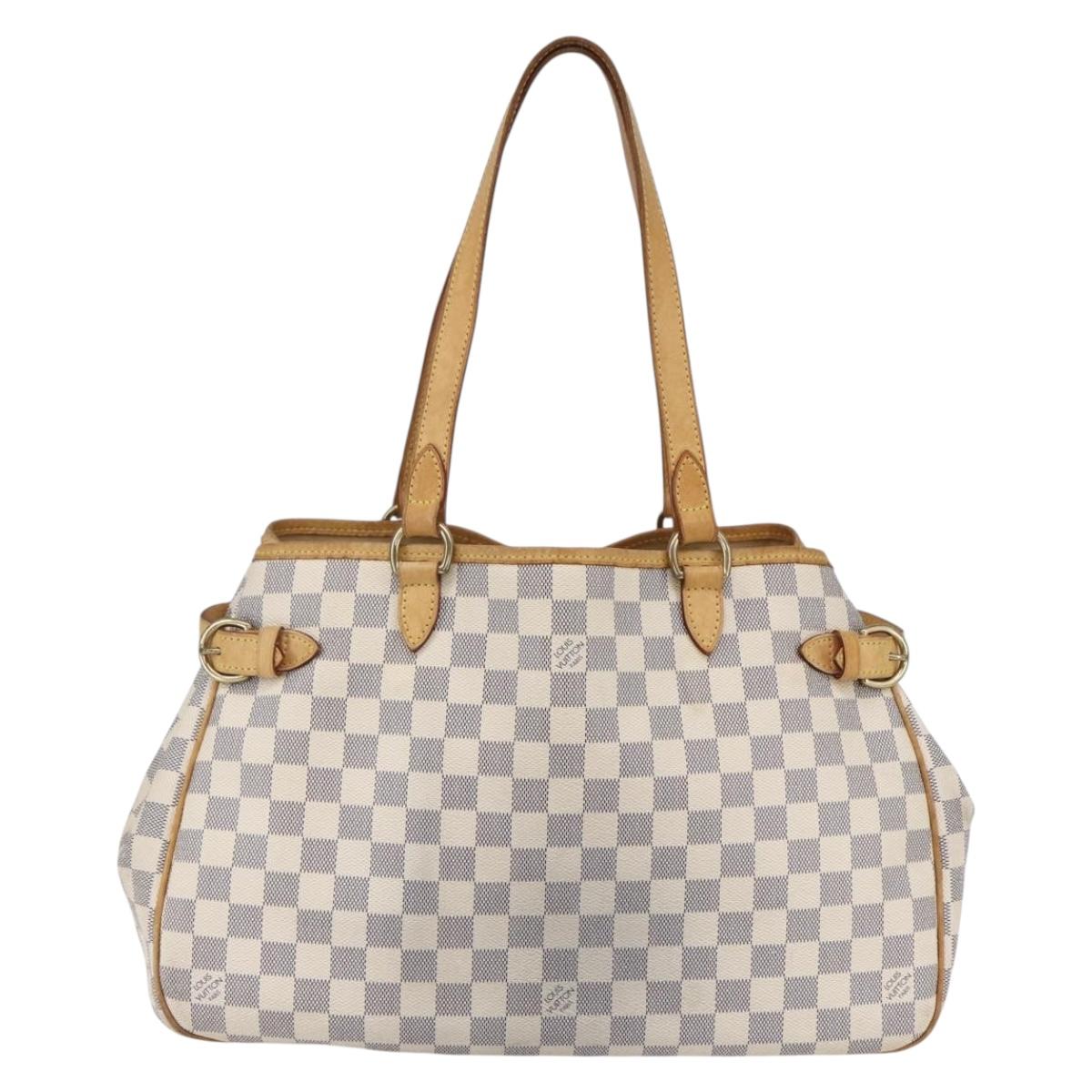 LOUIS VUITTON Damier Azur Batignolles Horizontal Tote Bag N48172 LV Auth 154170