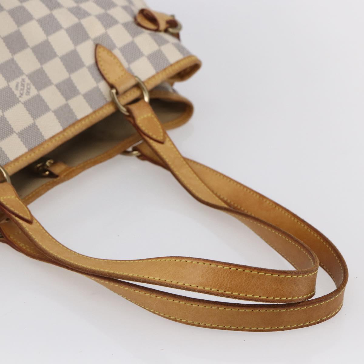 LOUIS VUITTON Damier Azur Batignolles Horizontal Tote Bag N48172 LV Auth 154170