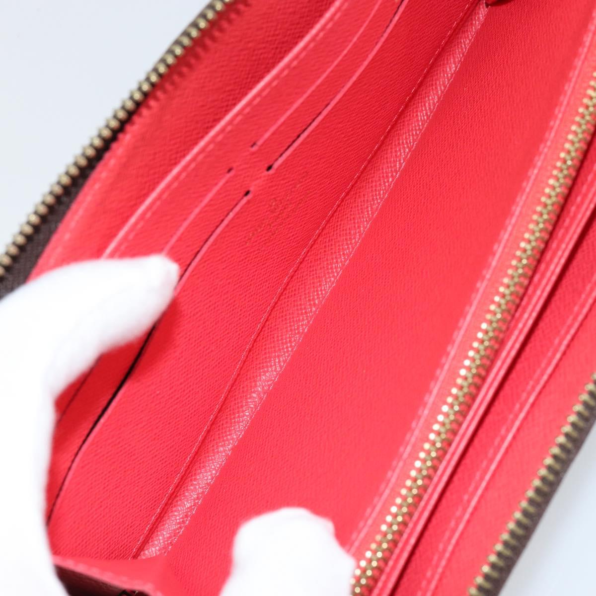 LOUIS VUITTON Monogram Totem Zippy Wallet Purple Red blue M61364 LV Auth 154173