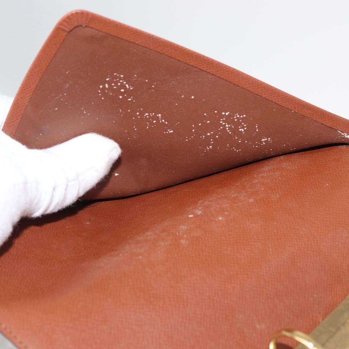 LOUIS VUITTON Monogram Agenda MM Day Planner Cover R20105 LV Auth 154176