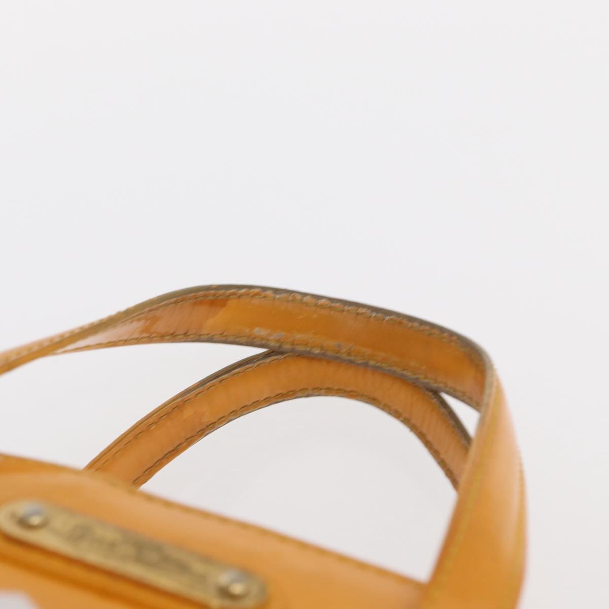 LOUIS VUITTON Monogram Vernis Wilshire PM Bag Jaune Passion M91725 Auth 154194