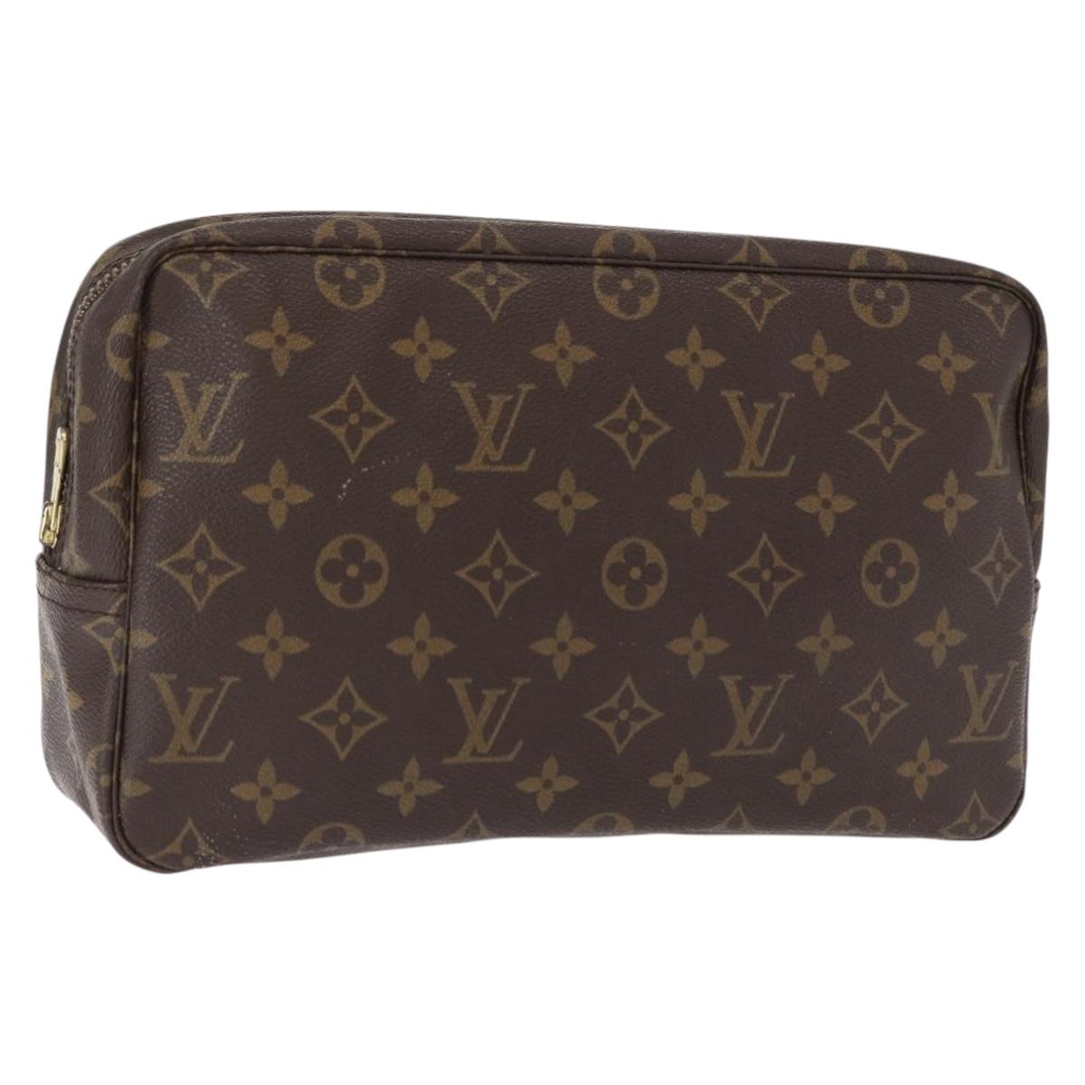 LOUIS VUITTON Monogram Trousse Toilette 28 Clutch Bag M47522 LV Auth 154195
