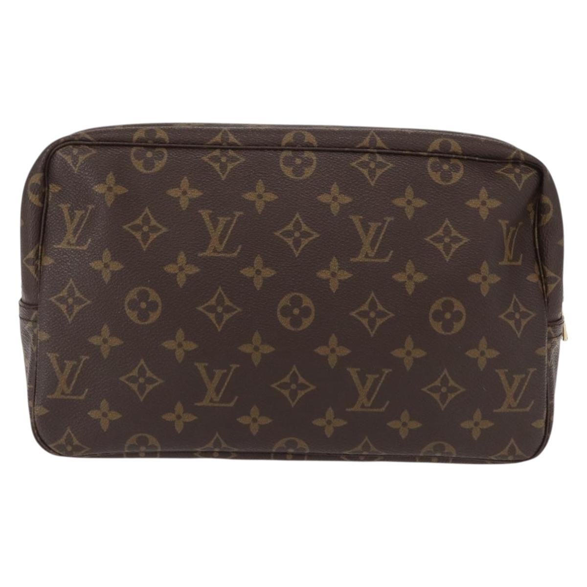 LOUIS VUITTON Monogram Trousse Toilette 28 Clutch Bag M47522 LV Auth 154195