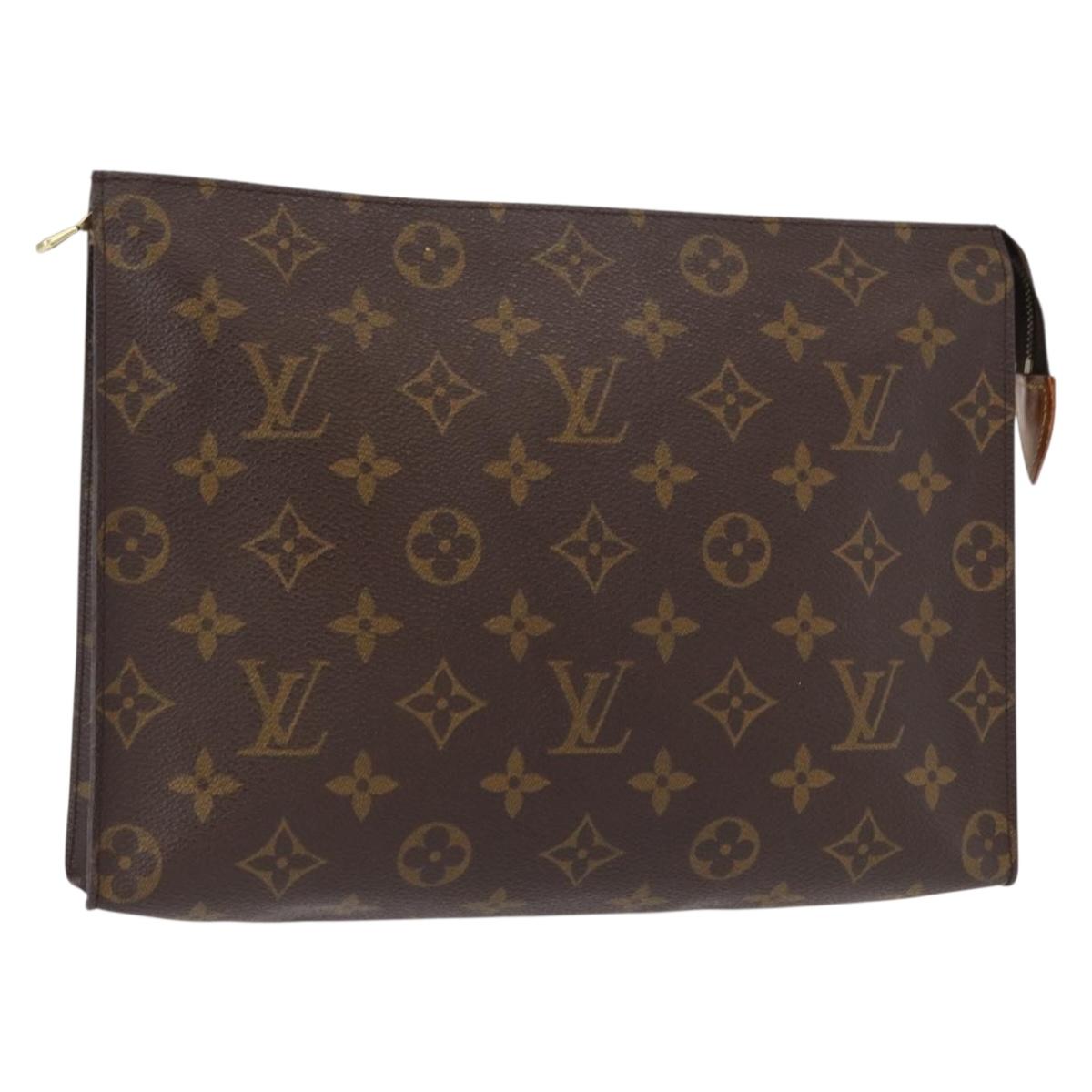 LOUIS VUITTON Monogram Poche Toilette 26 Pouch M47542 LV Auth 154198