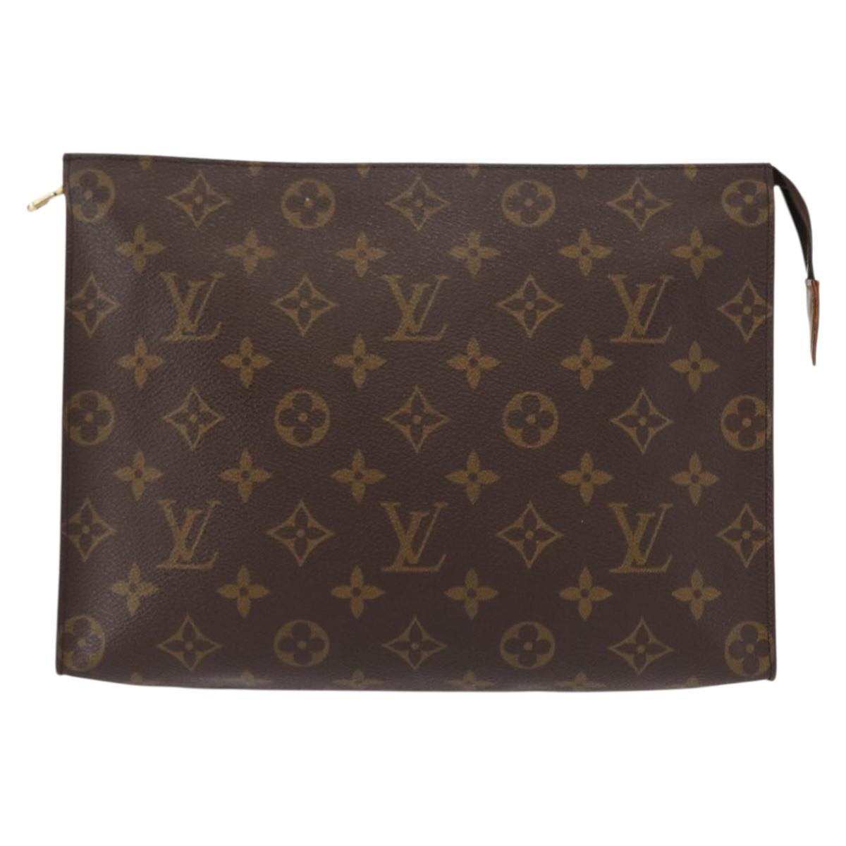 LOUIS VUITTON Monogram Poche Toilette 26 Pouch M47542 LV Auth 154198