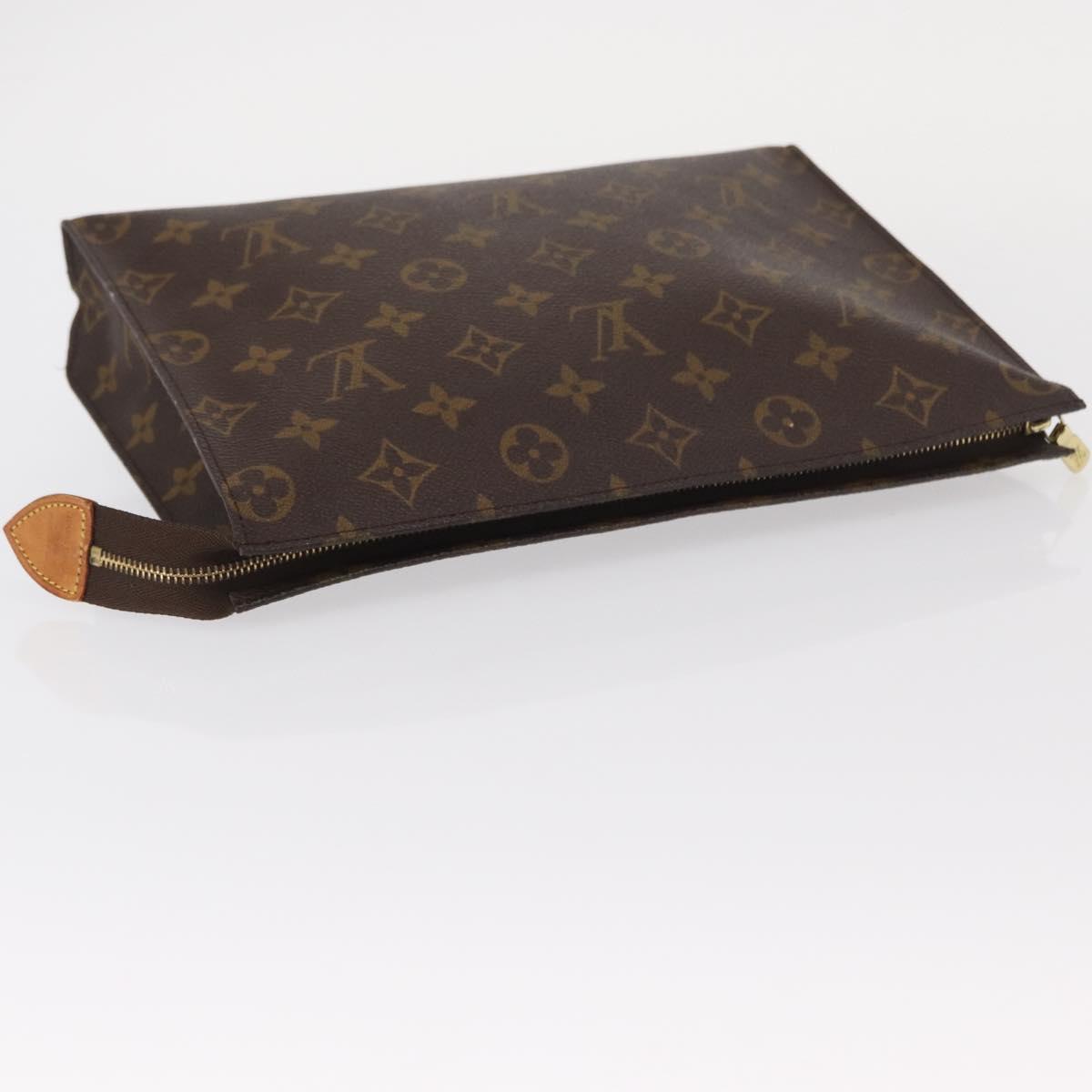 LOUIS VUITTON Monogram Poche Toilette 26 Pouch M47542 LV Auth 154198