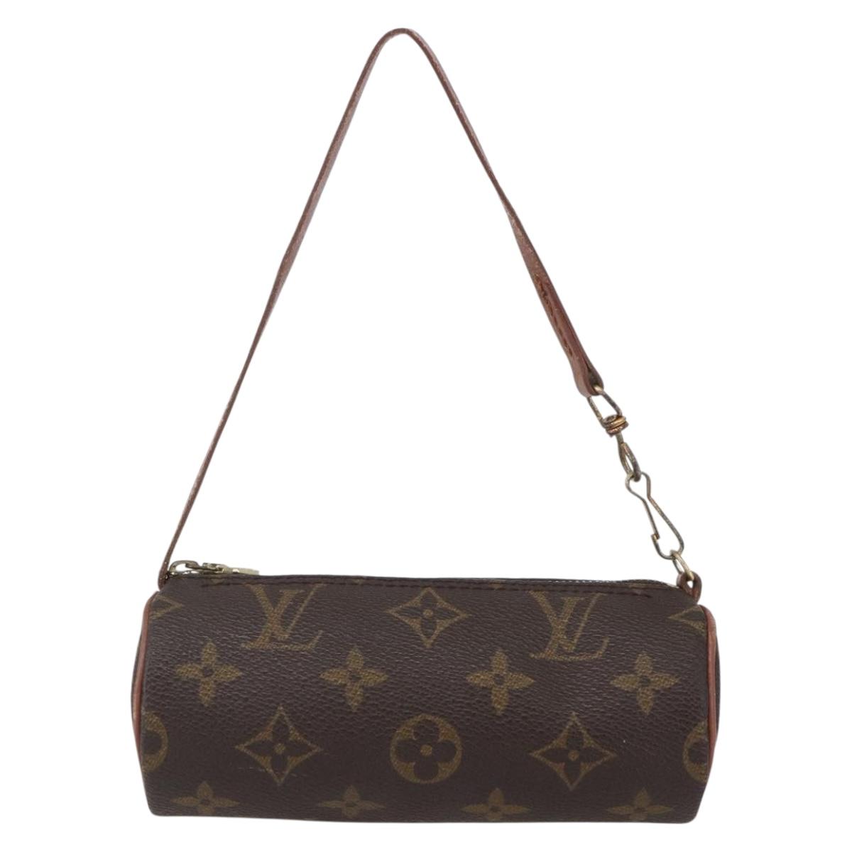 LOUIS VUITTON Monogram Papillon Pouch LV Auth 154199
