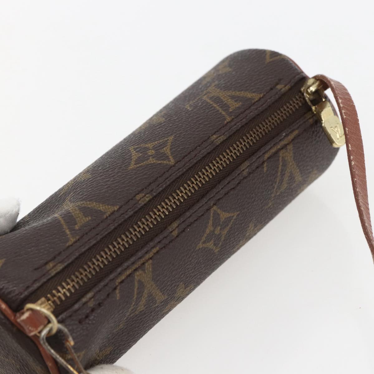 LOUIS VUITTON Monogram Papillon Pouch LV Auth 154199