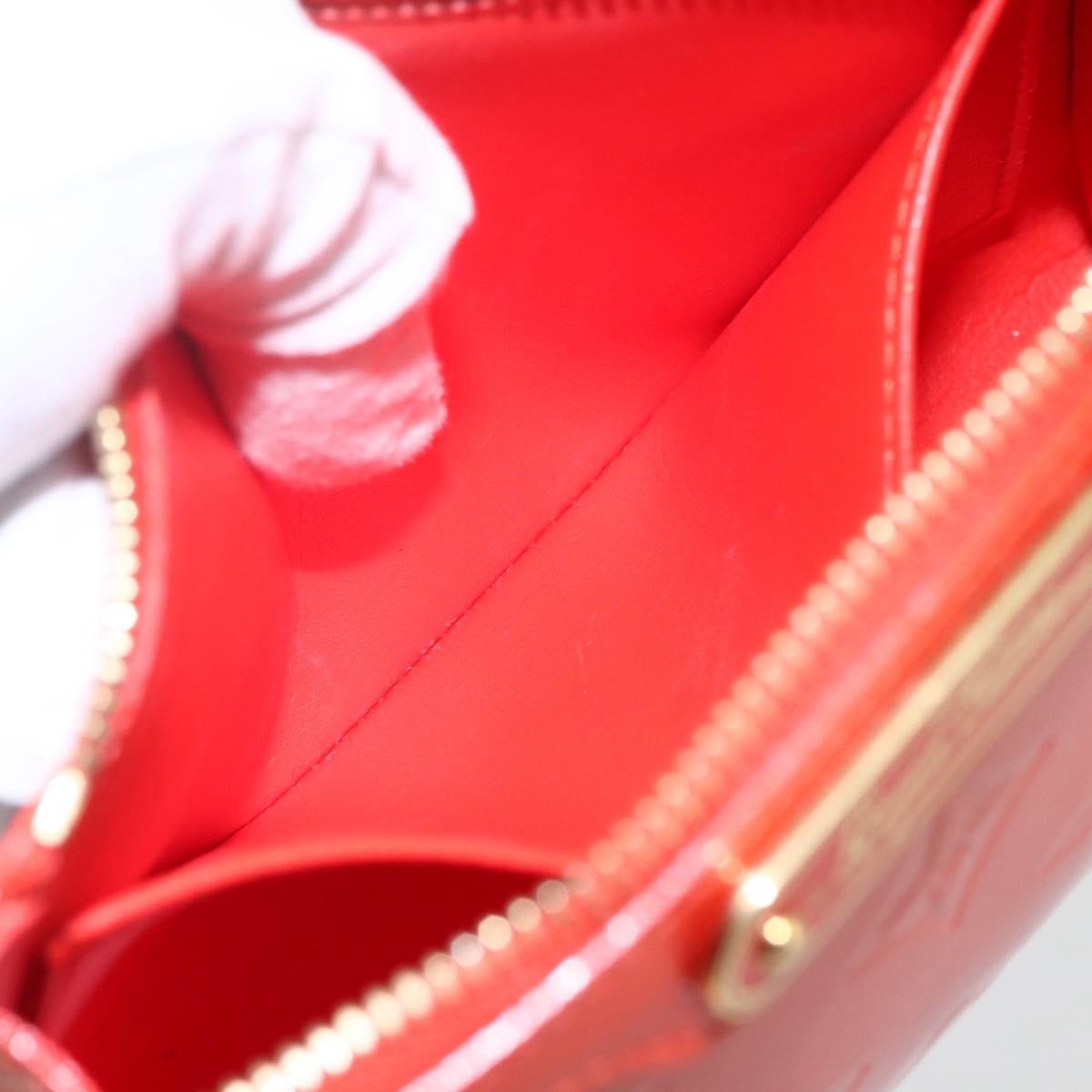 LOUIS VUITTON Monogram Vernis Trousse Pouch Orenge Sunset M93648 LV Auth 154200