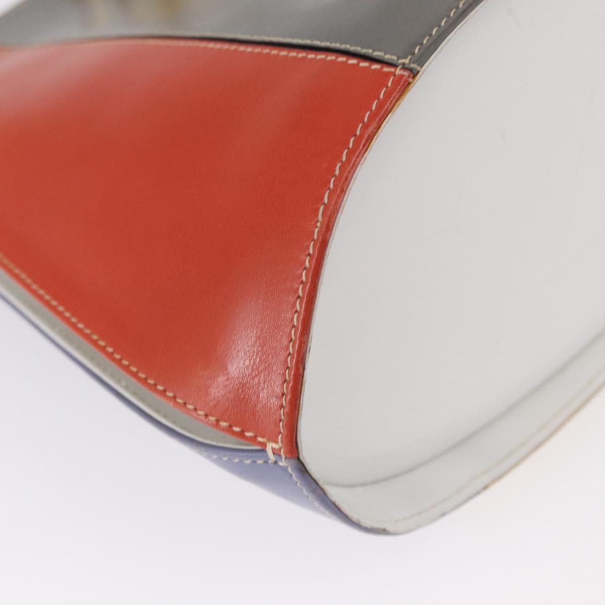 Salvatore Ferragamo Shoulder Bag Leather Multicolor Gold Auth 154202