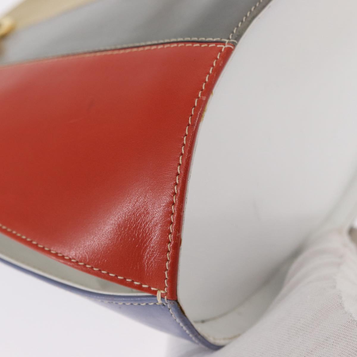 Salvatore Ferragamo Shoulder Bag Leather Multicolor Gold Auth 154202