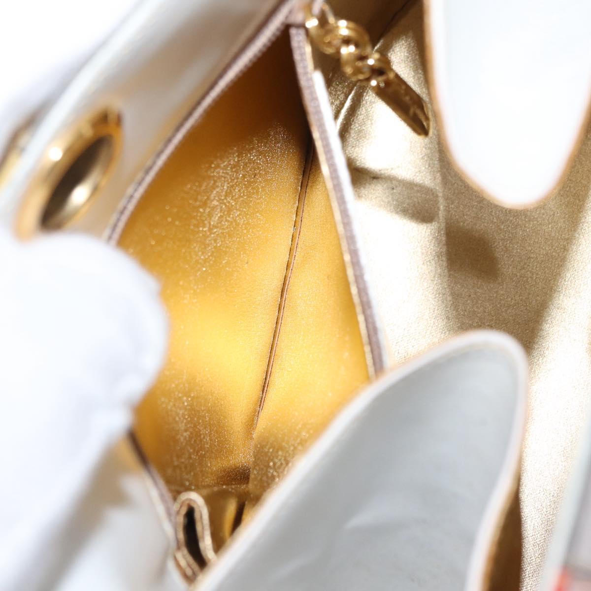 Salvatore Ferragamo Shoulder Bag Leather Multicolor Gold Auth 154202