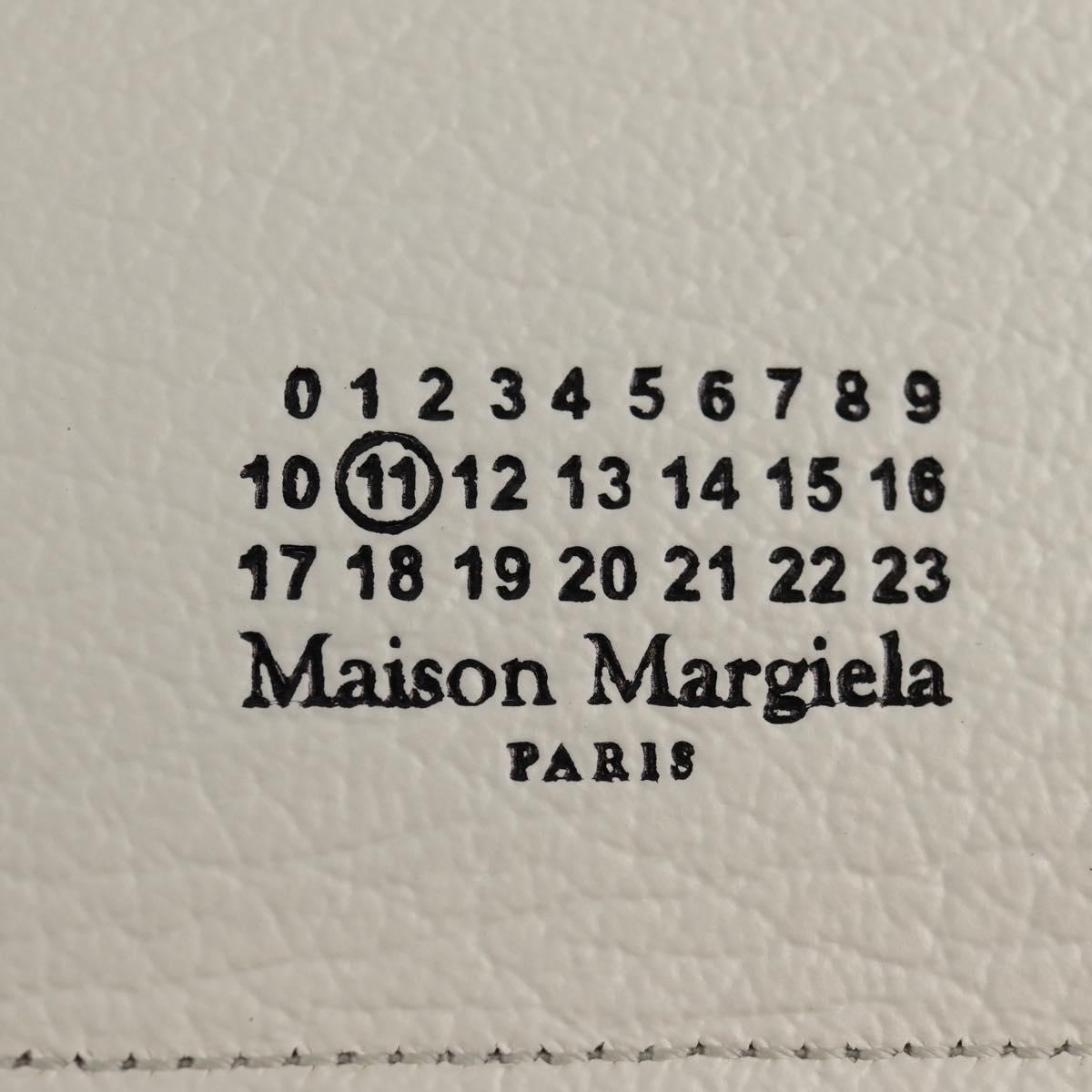 Maison Margiela Smart phone Shoulder Pouch White Silver Auth 154208M