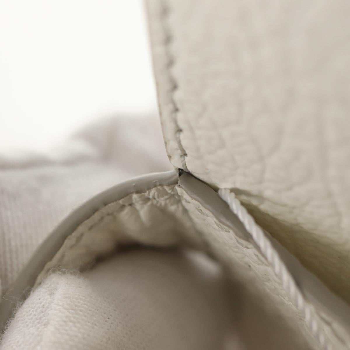 Maison Margiela Smart phone Shoulder Pouch White Silver Auth 154208M