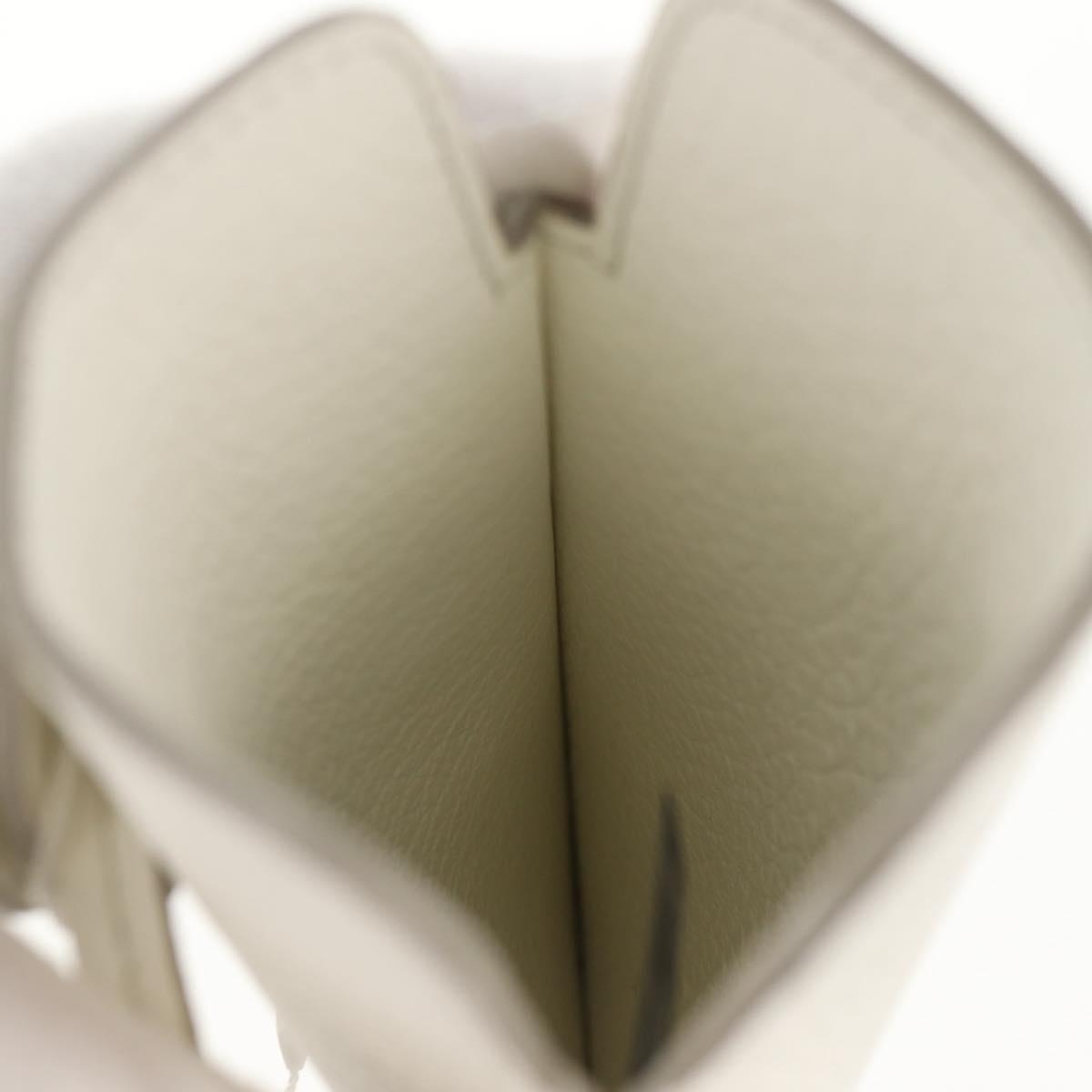 Maison Margiela Smart phone Shoulder Pouch White Silver Auth 154208M