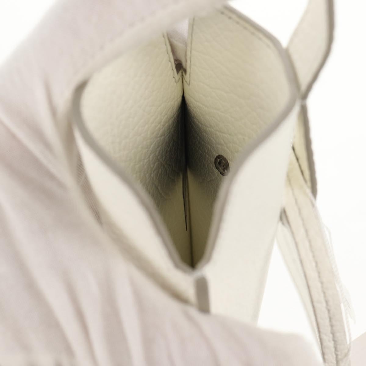 Maison Margiela Smart phone Shoulder Pouch White Silver Auth 154208M