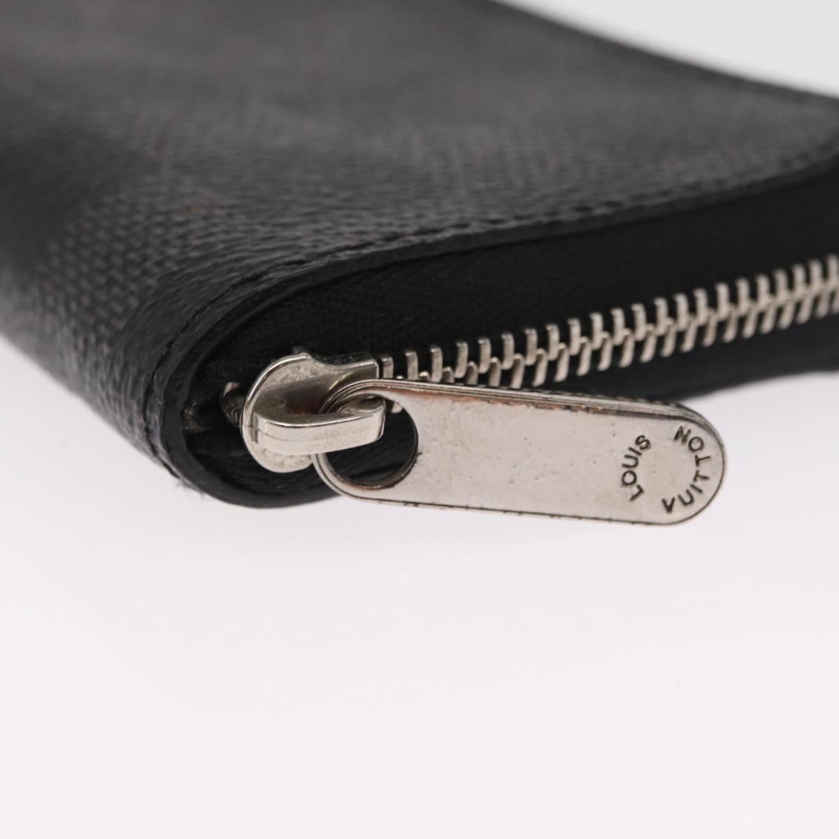 LOUIS VUITTON Damier Graphite Zippy Coin Purse Coin Purse N63076 LV Auth 154209