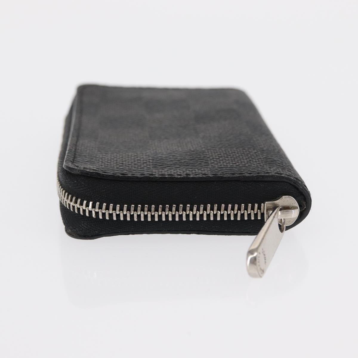 LOUIS VUITTON Damier Graphite Zippy Coin Purse Coin Purse N63076 LV Auth 154209