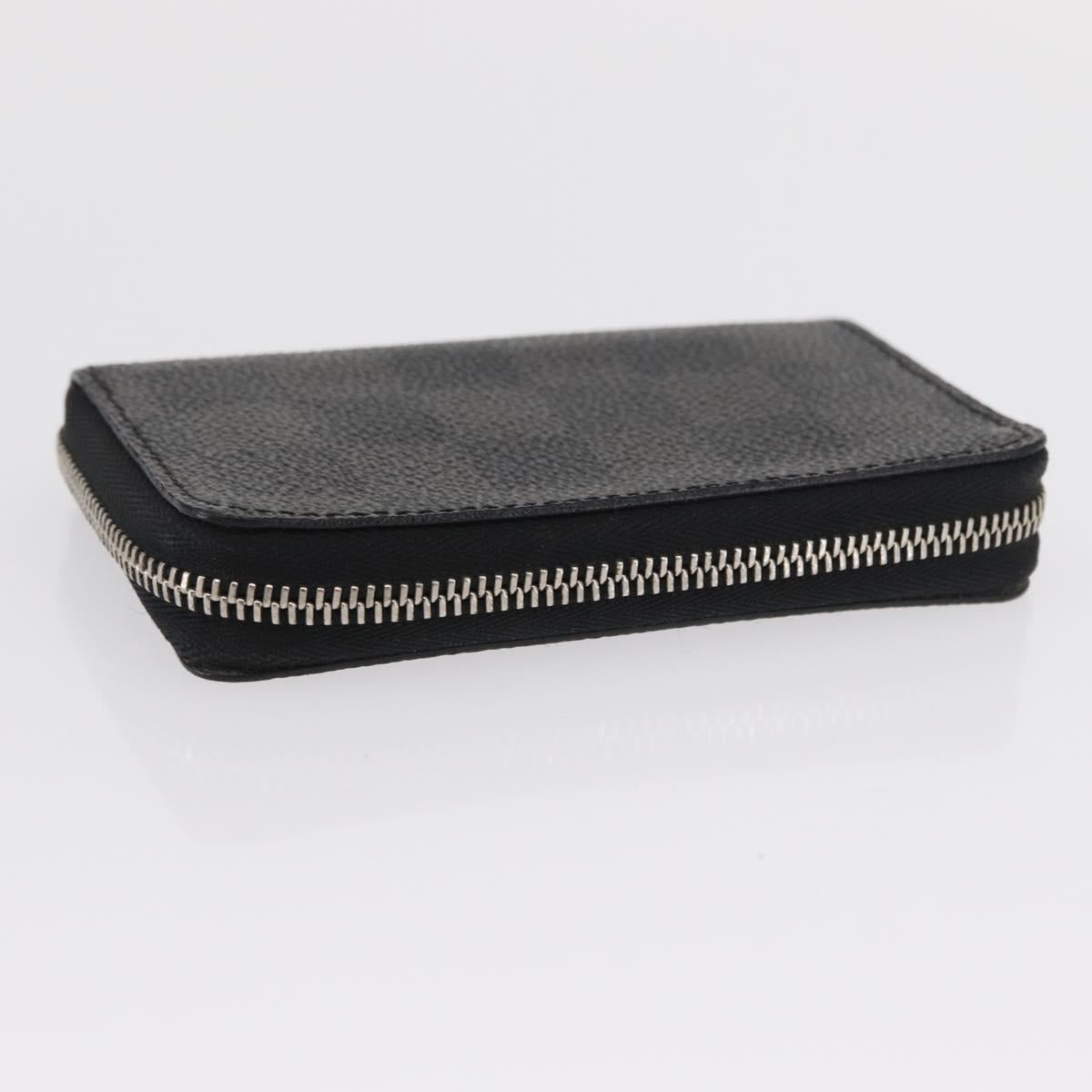 LOUIS VUITTON Damier Graphite Zippy Coin Purse Coin Purse N63076 LV Auth 154209