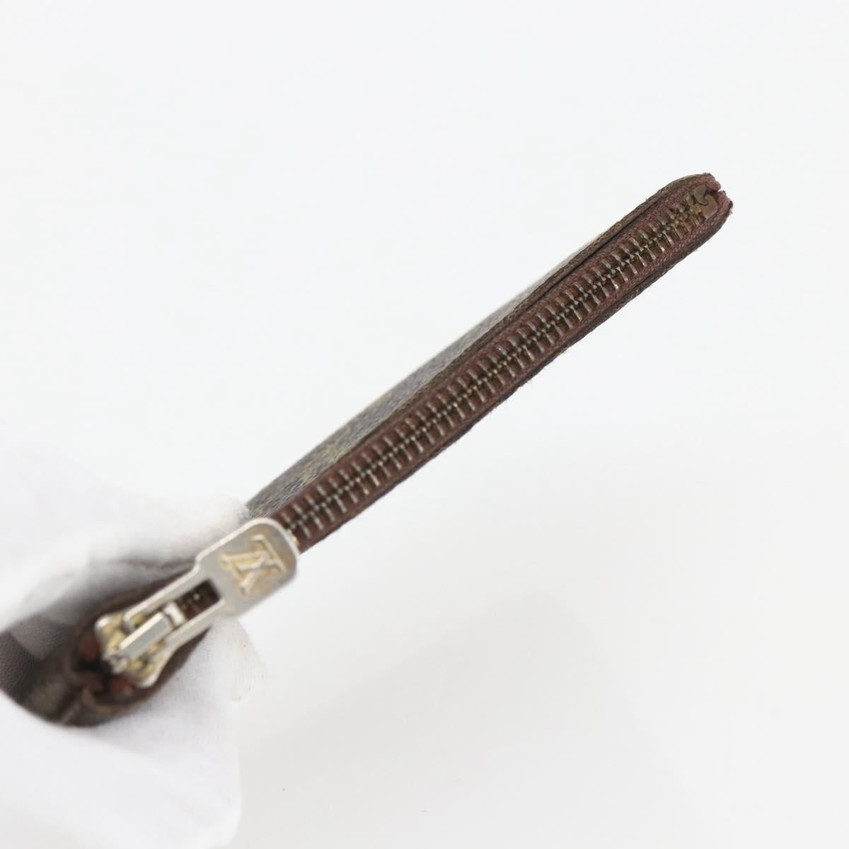 LOUIS VUITTON Monogram Pochette Cles Coin Purse M60033 LV Auth 154210