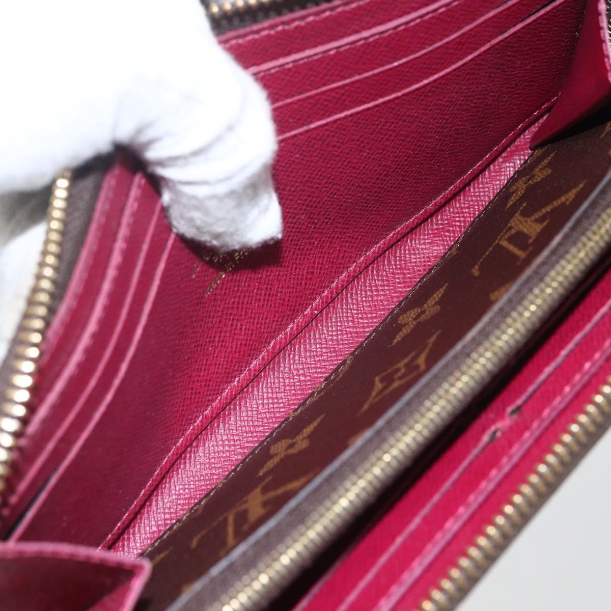 LOUIS VUITTON Monogram Portefeuille Clemence Long Wallet M60742 LV Auth 154211