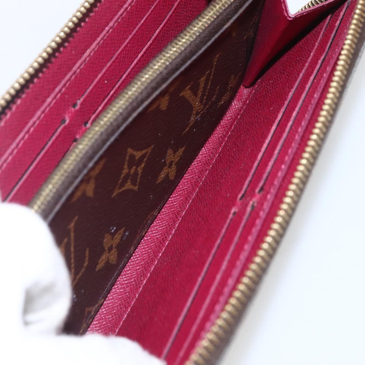LOUIS VUITTON Monogram Portefeuille Clemence Long Wallet M60742 LV Auth 154211